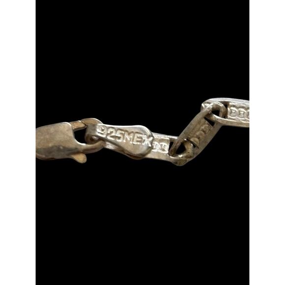 Sterling Silver Faceted Opalite Beaded Necklace Mexico Signed GAOI 18” 45g - Picture 2 of 12